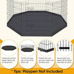 Dog Pen Pet Playpen Dog Fence Bottom Pad Indoor Foldable Metal Wire Exercise - Image 3