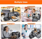 TSA Airline Approved Soft Sided Pet Carrier Top Loading 4 Side Expandable Large - Image 3