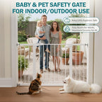 Mumeasy 29.7–48" Baby Gate for Stairs, Dog Gate for Doorways, Auto Close Child - Image 7