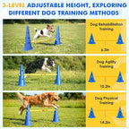 Wdmiya 18.9" Dog Agility Training Hurdle Cone Set, Dog Agility Course Backyard - Image 2