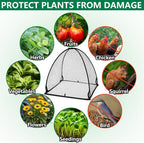 DECOHS 2 Pcs Pop-Up Mesh Plant Cover Tent, Plant Protector Enclosure - Image 4