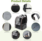 Lekebobor Cat Carrier Backpack, Expandable Pet Carrier - Image 9