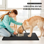 AVERYDAY 100% Waterproof Thicker Silicone Dog Food Mat, 0.63'' Raised Edge Bowl - Image 7