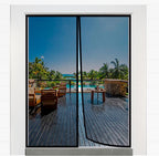 Magnetic Closure Screen Door for 62"x81" French Door Sliding Door Pet and Dog by Housegold