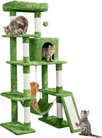 Yaheetech Cat Tree Cat Tower, 63in Multi-Level Cat Tree by Yaheetech
