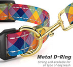 Reflective Dog Collar for Large Dogs, Cute Boho Adjustable Heavy-Duty Nylon - Image 5