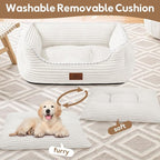 Orthopedic Dog Bed for Medium Dogs, Dog Sofa Beds Supportive Foam Pet Couch Bed - Image 5