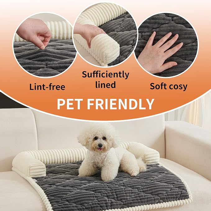 HAOMAIJIA Dog Couch Bed for Small Dogs, Non Slip Pet Couch Covers for Sofa - Image 5