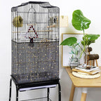 JULMELON 2Pcs Adjustable Bird Cage Seed Catcher Birdcage Nylon Mesh Cover - Image 6