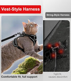 Cat Harness and Leash for Walking Escape Proof Soft Adjustable Cat Leash - Image 7