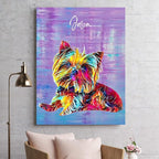 Julyly POD Custom Dog Portrait, Personalized Canvas Wall Art - Image 5