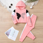 Toddler Baby Girls Clothes Long-sleeve Tie Dye Hoodie Sweatshirt Pants Hooded - Image 2