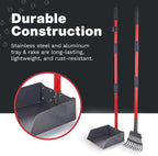 Pooper Scooper for Large Dogs and Small Dogs, Metal Poop Scooper Set - Image 5