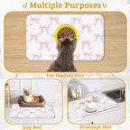 Pet Feeding Mat, Non-Slip Water Bowl Placemat, Pet Supplies 12" x 20" - Image 7