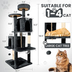 58.5inch Large Cat Tree Tower Condo - Image 6