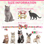 Cat Collar with Bell Bow Tie Fruit Breakaway Bowtie Cat Collar - Image 3