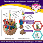 Super Bird Creations SB669 Wicker Foraging Basket Bird Toy - Image 2