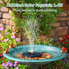 AMZtime 1.4W Solar Bird Bath Fountain - Image 2