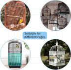 Daoeny Universal Bird Cage Cover, Adjustable Seed Feather Catcher, Soft Airy - Image 5