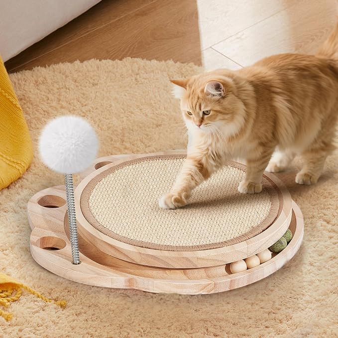 Cat Scratcher Board, 3-in-1 Cat Scratcher & Activity Center - Image 8