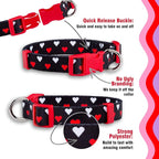 Native Pup Valentine’s Dog Collar- Valentines Day Pet Collars- Valentine Girly - Image 4