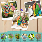2 Pcs Large Bird Toys, Natural Corn Cob Parrot Chew Toy, Amazon Parrots - Image 6