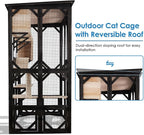 71.1" L Large Cat Catio Outdoor Cat Enclosure Window Acess, Walk-in Cat Cage - Image 8