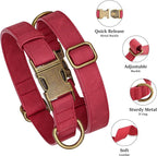 Didog Soft PU Leather Dog Collar, Stylish Quick Released Dog Collars - Image 2