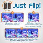 FLIPPER Standard Magnetic Aquarium Glass Cleaner – 2-in-1 Scrubber and Scraper - Image 6