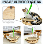 Cat Scratcher with Natural Sisal Pad, 3-in-1 Cat Scratching Board, 2-Tier - Image 5