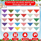 Sanwuta 120 Pcs Christmas Dog Bandanas Bulk Xmas Bandanas - Image 3