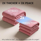 gogobunny Waterproof Bed Blanket, Reversible Sherpa Fleece Throw Blanket - Image 5