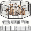 BestPet | Dog Playpen | 32 Inch, 8 Panels | Heavy Duty Metal Pet Exercise Pen | by BestPet