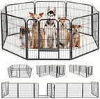 BestPet | Dog Playpen | 32 Inch, 8 Panels | Heavy Duty Metal Pet Exercise Pen | by BestPet