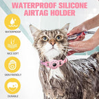 BINGPET AirTag Cat Collar with Bells, Upgraded Safety Elastic Collar with - Image 5