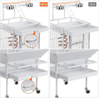 Yaheetech Wrought Iron Bird Cages, Play Top Large Aviary - Image 7