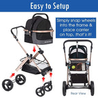 HPZ Pet Rover Prime 3-in-1 Luxury Dog/Cat Stroller - Image 9