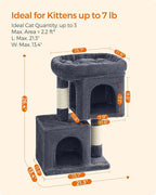 Feandrea Cat Tree, 26.4-Inch Cat Tower, Plush Condo - Image 6