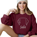 Custom Dog Mom Shirt for Women Pet Ears Sweatshirt - Image 7