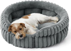 Bedsure ComfyFleece™ Medium Dog Bed, Washable Cute Pet Bed, Super Soft Corduroy by BEDSURE