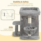 Heybly Cat Tree, 25.6-inch Cat Tower - Image 8