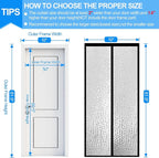 RELIANCER Magnetic Thermal Insulated Door Curtain, Waterproof EVA Door Cover - Image 2