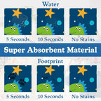 Cartoon Dino Pet Feeding Mat–Christmas Stocking Quick Dry Absorbent Dog Cat - Image 3