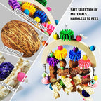 Bird Toys - Natural Corncob Wooden Mango Solid Chew Toys - Image 3