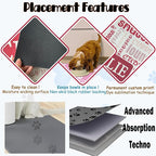 Personalized Dog Cat Food Mat Waterproof Non Slip Pet Bowl Mat Absorbent Quick - Image 4