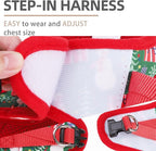 PUPTECK Adjustable Dog Harness Collar and Leash Set Step in No Pull Pet Harness - Image 3