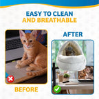 Cat Desk Bed with Scratching Post – Elevated Modern Perch - Image 2