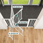 keny 36" Extra Tall Baby Gate for Stairs, 29.7-51.5" Adjustable Width Auto - Image 5