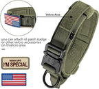 DAGANXI Tactical Dog Collar, Adjustable Military Training Nylon Dog Collar - Image 5