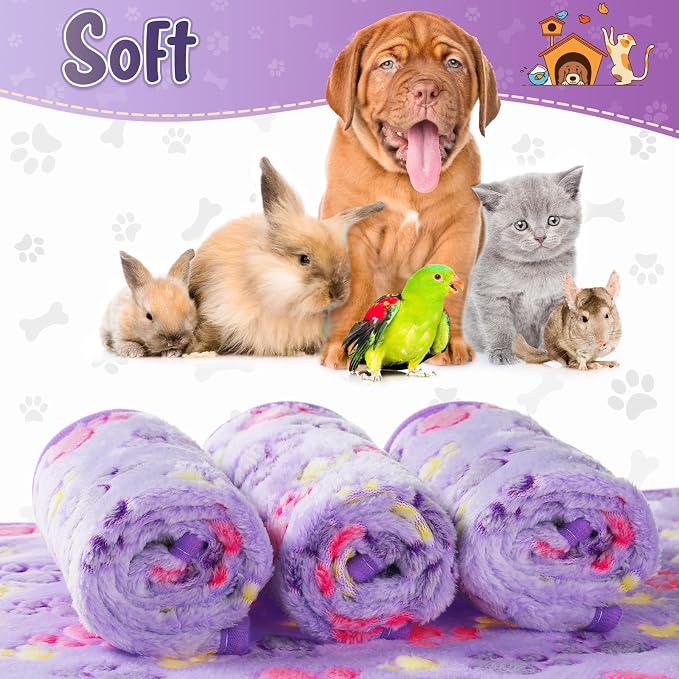 Tatuo 4 Pcs Dog Blanket for Pet Cat Blankets Indoor Puppy Teething Stuff Toys - Image 3